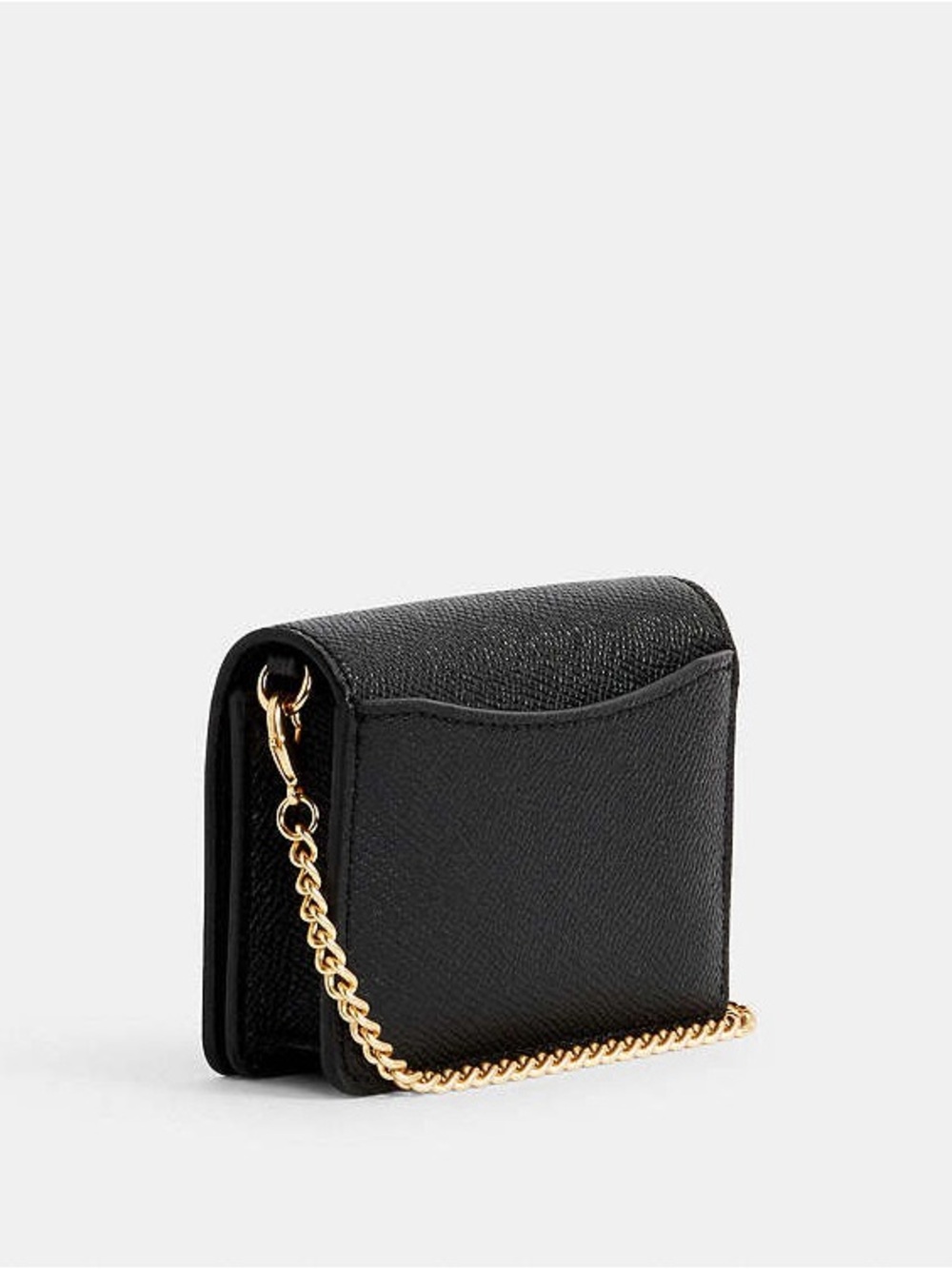 COACH Black Mini Wallet On A Chain - Picture 3 of 13